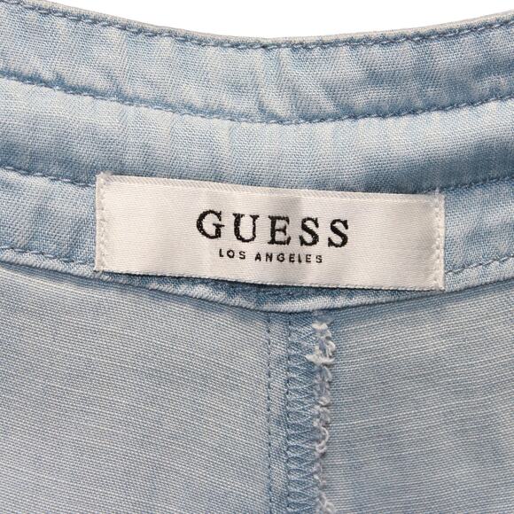 Guess Wide Leg Pant Light Blue Size Large - Picture 6 of 7
